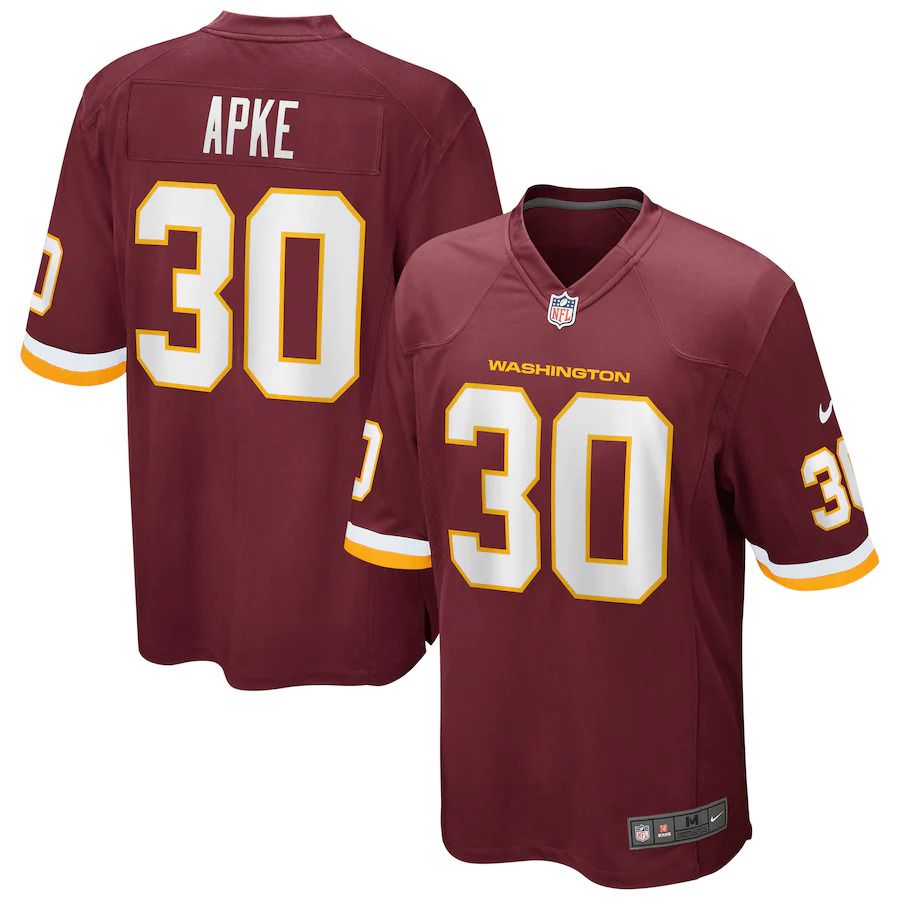 Men Washington Redskins #30 Troy Apke Nike Burgundy Game Player NFL Jersey